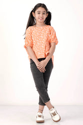 Girl's T-shirt (8-13Y) (Orange)